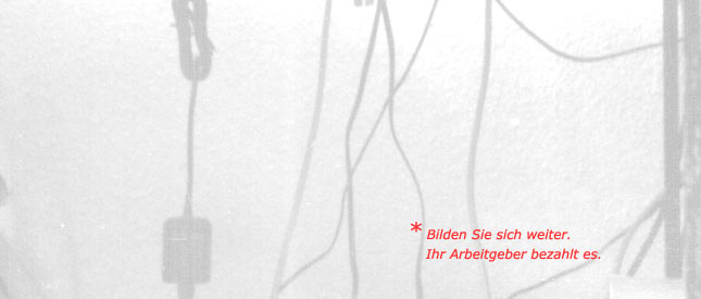 Bilden Sie sich weiter. Ihr Arbeitgeber bezahlt es.
